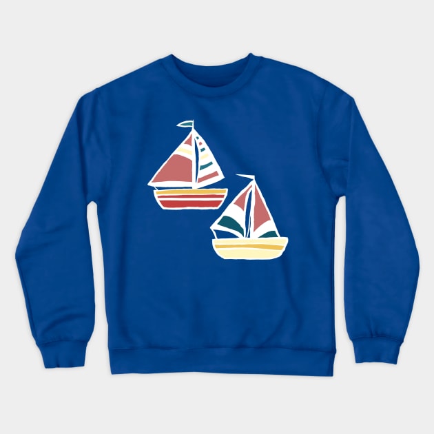 Sailboats Crewneck Sweatshirt by tangerinetane